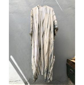 Kimono de plage pour femmes, vêtement pour femmes, Cover-Up, Kimono d'été, teinture par nouage, tendance - Product Image 4