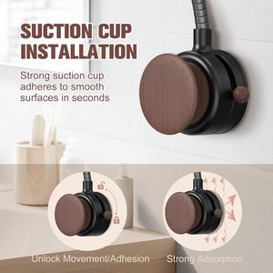 ที่วางไดร์เป่าผมแบบถ้วยดูดติดผนัง ไม่ต้องเจาะ สำหรับไดร์เป่าผมในห้องน้ำ - Product Image 2