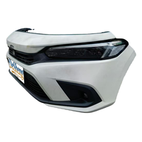 Pare-chocs de voiture durables et robustes avec grilles, phares LED, radiateurs, ailerons, pare-brise, garde-boue, capot pour Honda Civic, kit de conversion