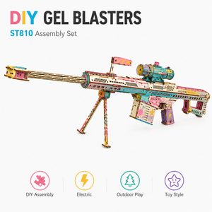 ST810 Juego <span class=keywords><strong>de</strong></span> Juguetes <span class=keywords><strong>de</strong></span> Madera para Armar, Pistolas <span class=keywords><strong>de</strong></span> <span class=keywords><strong>Gel</strong></span> Eléctricas, con Batería <span class=keywords><strong>de</strong></span> 7.4V, para Venta al por Mayor en EE. UU. y Canadá - Product Image 1