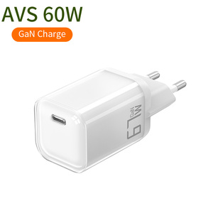 อะแดปเตอร์ชาร์จเร็วแบบ USB-C EU 60W พร้อม PD 3.2 และ AVS, อะแดปเตอร์ชาร์จเร็วขนาดเล็ก 67W PD สำหรับ iPhone 18 Pro, Pro Max และ <span class=keywords><strong>Duo</strong></span> - Product Image 1