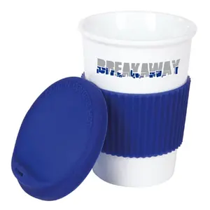 Taza de 320 ml con tapa, merchandising personalizado - Product Image 3