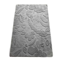 Fabrication de tapis chinois tapis tapis couleur grise pour salon avec motif de feuille