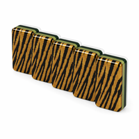 Ensemble de Mahjong américain en acrylique sur mesure à quatre couches, avec lanternes chinoises gravées sur mesure et fleurs de lotus, jeu de société traditionnel, coffret cadeau