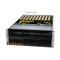 Serveur GPU SuperMicro SYS-421GE 4U Rack pour Tesla H100 A100 L40 A40 PCIE/SXM Nvlink Ordinateur IA Carte graphique Boîtier