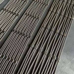 Maille de câble en acier inoxydable à haute résistance à la traction, <span class=keywords><strong>flexible</strong></span>, pour <span class=keywords><strong>cage</strong></span> à oiseaux, filet de volière, maille expansée, style simple, tissage plat, maille de gabion - Product Image 3