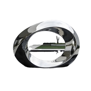 Escultura de Pared Moderna de Acero Inoxidable con Acabado Espejo para Decoración del Hogar - Product Image 5