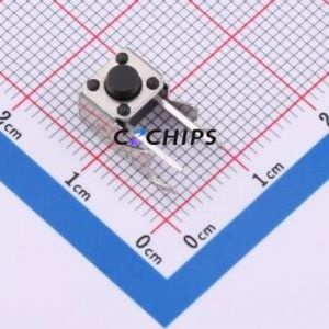 TC-6615Z70-5.0-260 Tactile Switch Through hole,7.5x6mm Switch Single Pole Single Throw Round Button 2.6N Right Angle Insert - Product Image 1