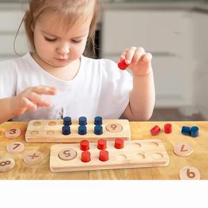 Manipolanti matematici in legno personalizzati per materiale in classe dell'insegnante Montessori in età prescolare - Product Image 6