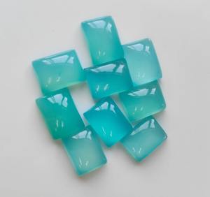 พลอยแคลเซโดนีธรรมชาติทรงสี่เหลี่ยมผืนผ้าขนาด 3x5 มม.-20x30 มม. แบบหลังแบน สำหรับทำเครื่องประดับ ขายส่ง - Product Image 6
