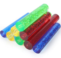 Tige acrylique transparente colorée de 10 mm et 20 mm de diamètre, cylindre PMMA, base de bâton lumineux, matériel de bricolage, extrusion, écologique, durable