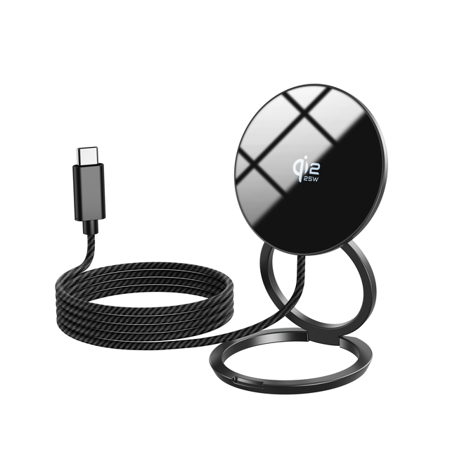 Qi2.2 Wireless Charger Pad Magnetic 25W Fast Charging for Phone for Earphone 2 in 1 Wireless Charger