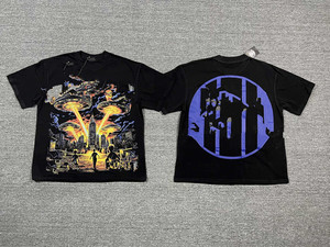 Camiseta Moderna con Diseño Gráfico, Inspirada en la Armonía, Estilo Punk Vintage, Moda Urbana, Camiseta de Algodón - Product Image 5