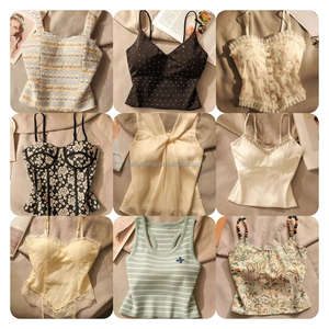 Camiseta de <span class=keywords><strong>Mujer</strong></span> Vintage Barata, Suave y Cómoda, Corta y Moderna con Decoración de Encaje, Camiseta de Manga Corta para <span class=keywords><strong>Mujer</strong></span> - Product Image 5