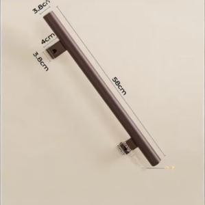 Barra de agarre de seguridad para inodoro para ancianos, acabado de níquel de 33cm, pasamanos de baño de fácil instalación - Product Image 1