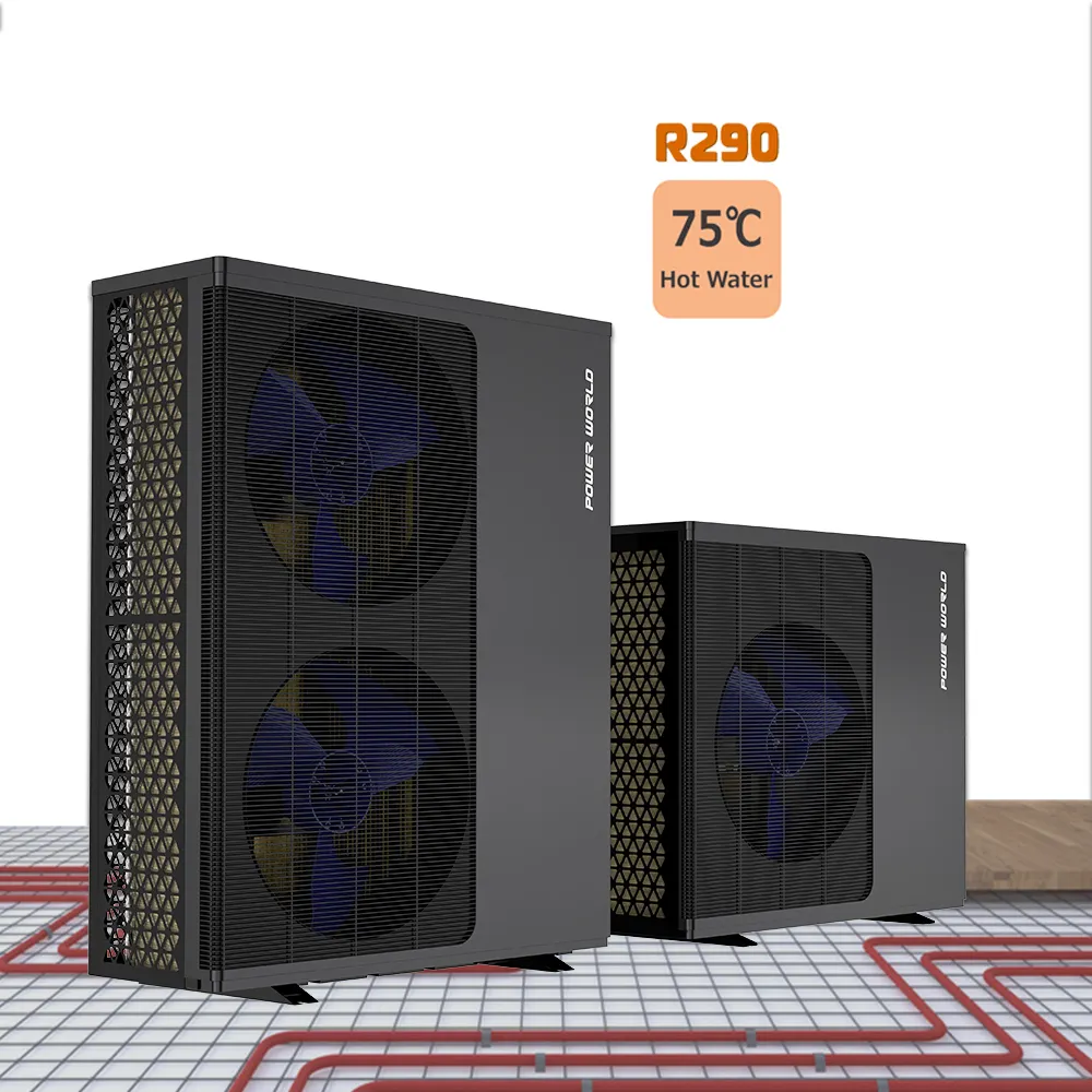 힘 세계 EVI 가득 차있는 dc 변환장치 5kw 열 펌프 열교환기 monoblock r290 열 펌프 8kw