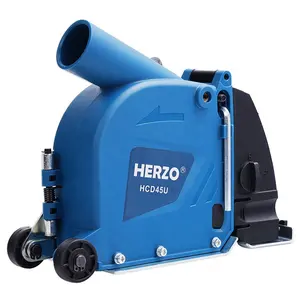 HERZO 5"(125mm) Double Blades Cutting Dust Shroud for Angle Grinder