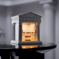 Lampe chauffe-bougie électrique en plâtre de haute qualité, forme église nordique, pour bougies parfumées, luminosité réglable, écologique