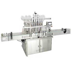 מכונת מילוי בוכנה נוזלית תעשייתית מיץ מיץ אוטומטית לחלוטין מכונת מילוי אופקית