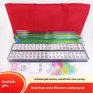 Premium Custom <b>Set</b> Exquisite Engraved Texture Smooth Feel American <b>Mahjong</b> Ideal Gift for Overseas Use - Product Image 4