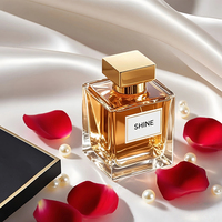Vente en gros Bouteilles de parfum carrées en verre personnalisées 30ml 50ml 100ml Cube vide Vaporisateur de parfum avec pompe Couvercle Sayer