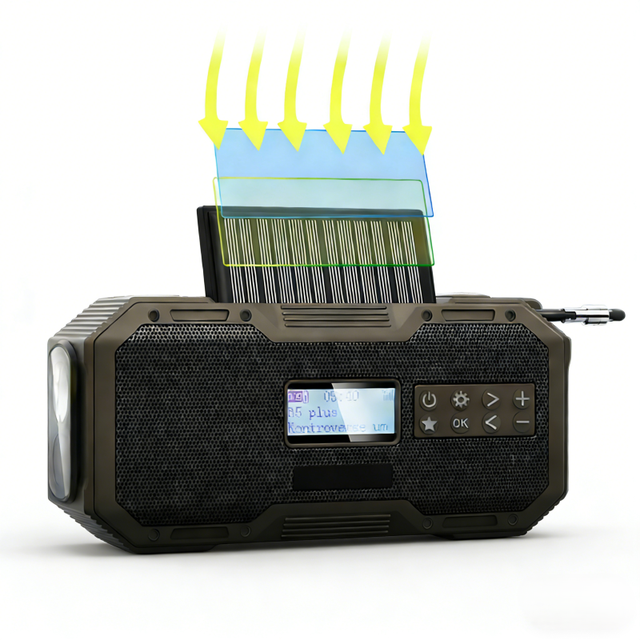 Wholesale DAB+ Digital Emergency Radio Hand Crank Solar Portable LED Radio