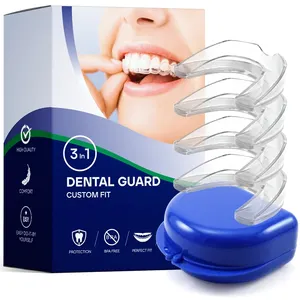 Hot Health Care Mouthpiece Anti Snoring Device Sleeping Aid Mouthguard Silicone Sleeping Mouth Guard With Case Box