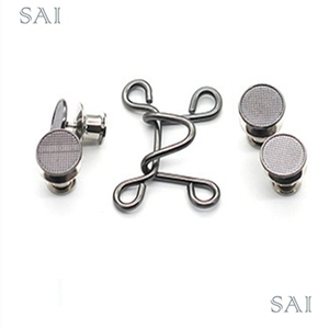 Botones vaqueros ajustables de cobre 27/32, hebilla de gancho para <span class=keywords><strong>collar</strong></span> sin clavos con remache y accesorios de sujeción de ojo, venta al por mayor - Product Image 1