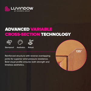 Mỹ tiết kiệm năng lượng cao nhôm gỗ nghiêng và xoay cửa sổ nhôm cửa sổ xoay - Product Image 6