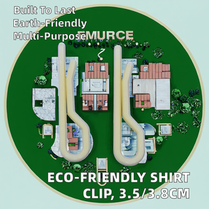 คลิปหนีบเสื้อพลาสติก PS รักษ์โลก พร้อม/ไม่มีฟัน สำหรับจัดแต่งเสื้อผ้า ขนาด 3.5 ซม./3.8 ซม. ยี่ห้อ Jiapinhui - Product Image 2