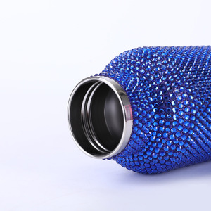 Sparkle OEM Bling Rhinestone diseños personalizados diamante portátil termo botella al por mayor de acero inoxidable Bling vacío frasco - Product Image 3