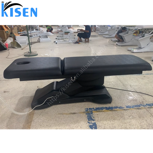 Kisen luxe moderne noir traitement médical Table de <span class=keywords><strong>Massage</strong></span> cosmétique Spa lit électrique 2 moteurs Salon de beauté du visage lit de cils pour <span class=keywords><strong>Sal</strong></span> - Product Image 6