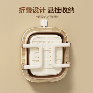 Bañera Plegable para Pies con Función de Masaje, Recipiente Profundo, Portátil, para Uso Doméstico y en Dormitorios, Material de Polipropileno - Product Image 1