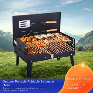 Parrilla de carbón plegable de acero para exteriores, superventas transfronteriza, con caja de herramientas - Product Image 4