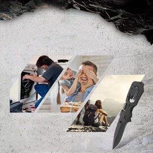 6 trong 1 ngoài trời mới cắm trại chiến thuật gấp đa công cụ sắc nét dao Lưỡi dao di động bỏ túi với Bộ Tuốc nơ vít - Product Image 4