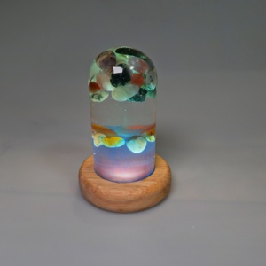 Đèn Ngủ Bằng Nhựa Epoxy Mới, Đồ Trang Trí Nghệ Thuật Bằng Gỗ Khái Niệm Thủ Công Mỹ Nghệ Cạnh Giường Trong Nhà - Product Image 6