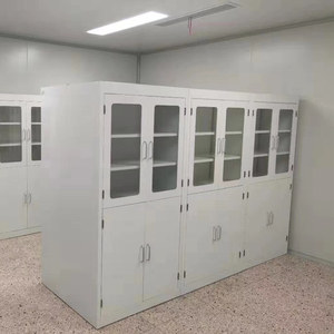 Armario de almacenamiento de productos químicos de acero de laboratorio de diseño moderno anticorrosión de alta calidad para uso en hospitales y laboratorios escolares - Product Image 1
