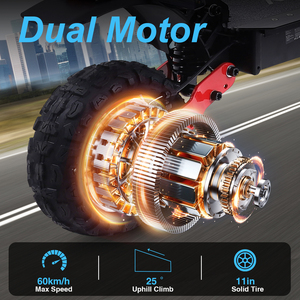 Patinete Eléctrico Freeboy EScooter, Stock en UE y EE. UU., Motor Dual de Alta Velocidad, Venta al Por Mayor de Fábrica, Dropshipping, Versión Superior, CE Scooter H6 Motor Dual - Product Image 2