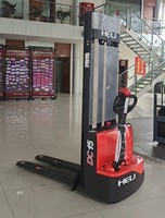 Nouveau transpalette semi-électrique Heli Mini pour entrepôt, 1,5 tonne, moteur DC CBS15J, avec chariot à fourches, pour la vente au détail