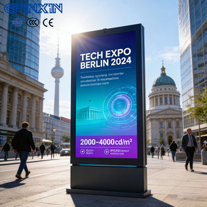 Pantalla Digital LCD para Publicidad Exterior de 32 43 65 86 Pulgadas, OEM ODM, Alto Brillo, IP55/IP65, Impermeable, Vertical - Product Image 1