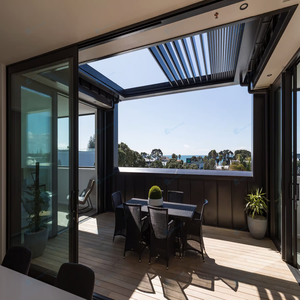 Pergola bioclimatique motorisée en aluminium rétractable Sweet Home avec protection UV imperméable pour patio et jardin - Product Image 6