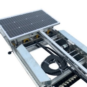 Robot de Limpieza de Módulos Solares Fotovoltaicos SUNYOUNG, con Carga y Drenaje de Agua, Color Plateado/Negro - Product Image 5