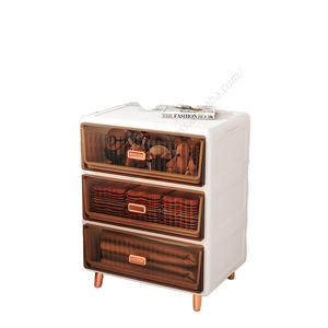 Meuble de rangement en plastique empilable multi-tailles et multi-niveaux pour la maison, stable et peu encombrant, idéal pour les collations et les vêtements - Product Image 3
