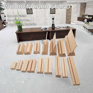 Support d'affichage en bois poli personnalisé pour carte de nom ou numéro de table lors des occasions du Nouvel An - Product Image 6