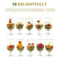 Thé aux fleurs séchées en gros sous marque privée, magnifiques fleurs épanouies, thé aux herbes, boule de thé aux fleurs