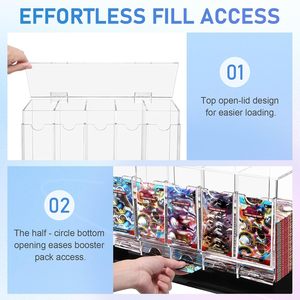 Exhibidor Acrílico Transparente de 3 Niveles para Cartas Coleccionables, Resistente al Agua, Ecológico, para Exhibición de Colecciones de Cartas - Product Image 3