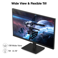 Moniteur de jeu KOORUI 24 "FHD 1080P, moniteur d'ordinateur 144Hz, nouveau, moniteur de bureau E2411K