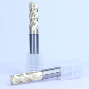 ดอกกัดคาร์ไบด์ 4 ฟลุต ไทเทเนียม ปลายมน สำหรับงานกัดโลหะ เคลือบ TIN แบบเกลียว - Product Image 6