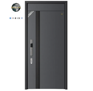 Pintu masuk keamanan logam campuran aluminium, pintu masuk Modern anti-maling untuk penggunaan luar ruangan - Product Image 1