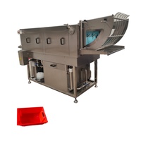 Machine à laver les caisses à haute capacité, laveuse de boîtes, panier, machine de nettoyage de palettes pour l'industrie alimentaire
